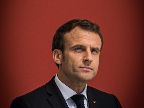 Emmanuel Macron, président de la république Thônes, France - Mars 2019