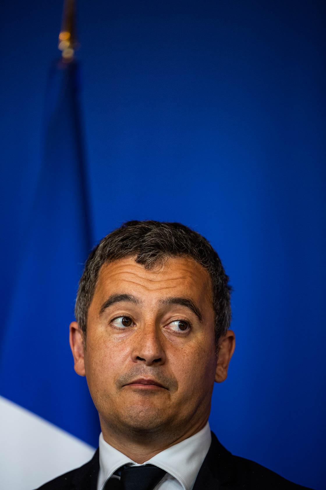 Gérald Darmanin, ministre de l'intérieur Nantes, France - 2021